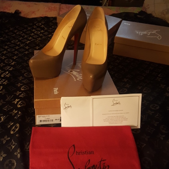 Christian Louboutin Shoes - Beautiful  Daffodile 160kid( Grege) in color  so g